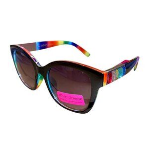 🌈✨BETSEY JOHNSON Rainbow Gem Sunglasses NWT UV 100% Protection
